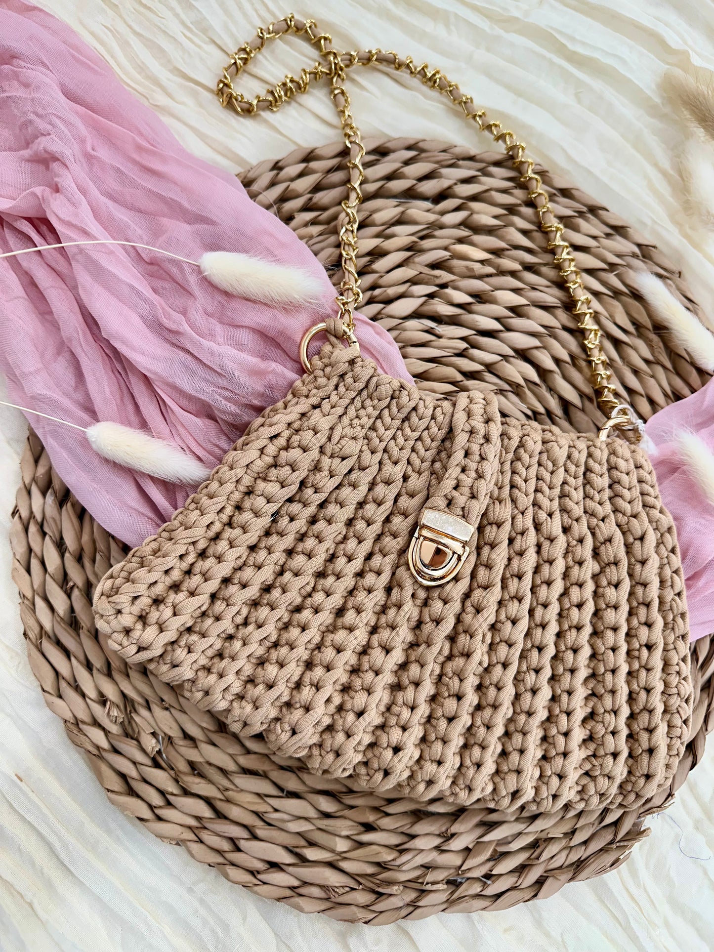 Handmade Crochet Shell Bag
